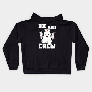 Boo Boo Crew Cute Nurse Ghost Costume Girls Funny Halloween Kids Hoodie